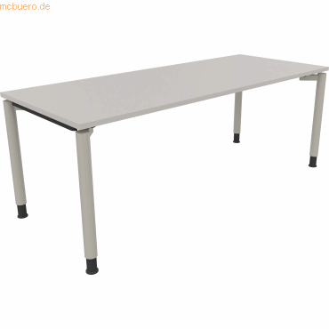 4003969083035 - Schreibtisch All in One 810042881 höhenverstellbar 68-82cm (H) rechteckig lichtgrau   silberaluminium 4003969083035 Soennecke