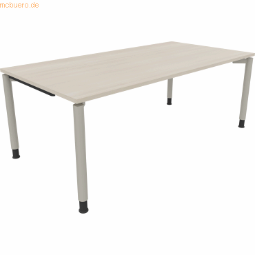 4003969083066 - Schreibtisch All in One 810041972 höhenverstellbar 68-82cm (H) rechteckig akazie hell silberaluminium 4003969083066 Soennec 4003969083066 - Schreibtisch All in One 810041972 höhenverstellbar 68-82cm (H) rechteckig akazie hell silberaluminium 4003969083066 Soennec