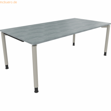 4003969083165 - Schreibtisch All in One 810041983 höhenverstellbar 68-82cm (H) rechteckig beton hell   silberaluminium 4003969083165 Soenneck