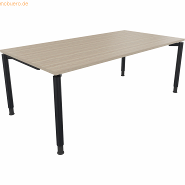 4003969083189 - Schreibtisch All in One 810041871 höhenverstellbar 68-82cm (H) rechteckig eiche natur   anthrazitmetallic 4003969083189 Soenn