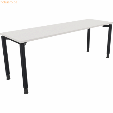 4003969083257 - Schreibtisch All in One 810042101 höhenverstellbar 68-82cm (H) rechteckig diamant weiß anthrazit metallic 4003969083257 Soe 4003969083257 - Schreibtisch All in One 810042101 höhenverstellbar 68-82cm (H) rechteckig diamant weiß anthrazit metallic 4003969083257 Soe