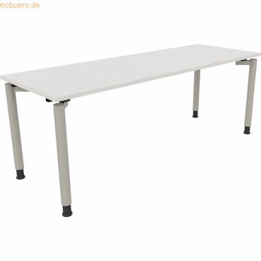4003969083288 - Schreibtisch All in One 810042501 höhenverstellbar 68-82cm (H) rechteckig diamant weiß silberaluminium 4003969083288 Soenne 4003969083288 - Schreibtisch All in One 810042501 höhenverstellbar 68-82cm (H) rechteckig diamant weiß silberaluminium 4003969083288 Soenne