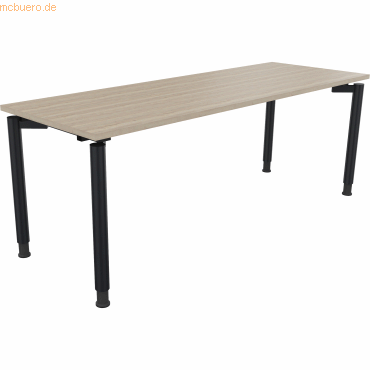 4003969083301 - Schreibtisch All in One 810042471 höhenverstellbar 68-82cm (H) rechteckig eiche natur anthrazit metallic 4003969083301 Soen 4003969083301 - Schreibtisch All in One 810042471 höhenverstellbar 68-82cm (H) rechteckig eiche natur anthrazit metallic 4003969083301 Soen