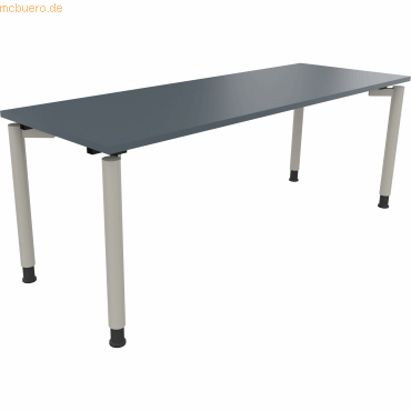 4003969083332 - Schreibtisch All in One 810042582 höhenverstellbar 68-82cm (H) rechteckig lavagrau silberaluminium 4003969083332 Soennecken 4003969083332 - Schreibtisch All in One 810042582 höhenverstellbar 68-82cm (H) rechteckig lavagrau silberaluminium 4003969083332 Soennecken