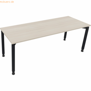 4003969083394 - Schreibtisch All in One 810042472 höhenverstellbar 68-82cm (H) rechteckig akazie hell anthrazit metallic 4003969083394 Soen 4003969083394 - Schreibtisch All in One 810042472 höhenverstellbar 68-82cm (H) rechteckig akazie hell anthrazit metallic 4003969083394 Soen