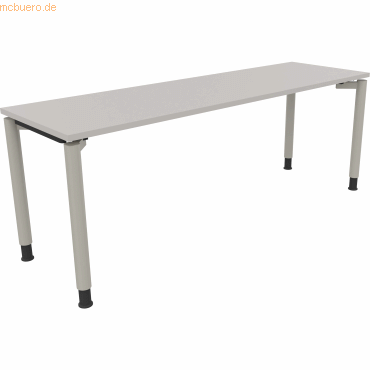 4003969083509 - Schreibtisch All in One 810042281 höhenverstellbar 68-82cm (H) rechteckig lichtgrau   silberaluminium 4003969083509 Soennecke