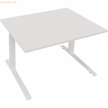 4003969083578 - Sitz-Steh-Schreibtisch All in One 810043801 elektrisch höhenverstellbar 645-1275cm (H) 120x90cm (BxT) rechteckig diamant w 4003969083578 - Sitz-Steh-Schreibtisch All in One 810043801 elektrisch höhenverstellbar 645-1275cm (H) 120x90cm (BxT) rechteckig diamant w