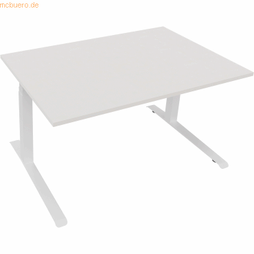 4003969083714 - Sitz-Steh-Schreibtisch All in One 810044401 elektrisch höhenverstellbar 645-1275cm (H) 140x90cm (BxT) rechteckig diamant w
