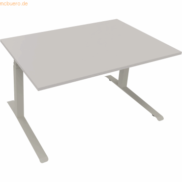 4003969083738 - Sitz-Steh-Schreibtisch All in One 810044381 elektrisch höhenverstellbar 645-1275cm (H) 140x90cm (BxT) rechteckig lichtgrau 4003969083738 - Sitz-Steh-Schreibtisch All in One 810044381 elektrisch höhenverstellbar 645-1275cm (H) 140x90cm (BxT) rechteckig lichtgrau