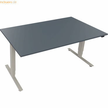 4003969084469 - Sitz-Steh-Schreibtisch 810046482 höhenverstellbar 625-1285cm (H) rechteckig lavagrau silberaluminium 4003969084469 Soenne 4003969084469 - Sitz-Steh-Schreibtisch 810046482 höhenverstellbar 625-1285cm (H) rechteckig lavagrau silberaluminium 4003969084469 Soenne