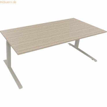 4003969084643 - Sitz-Steh-Schreibtisch All in One 810045871 elektrisch höhenverstellbar 645-1275cm (H) 200x90cm (BxT) rechteckig eiche nat 4003969084643 - Sitz-Steh-Schreibtisch All in One 810045871 elektrisch höhenverstellbar 645-1275cm (H) 200x90cm (BxT) rechteckig eiche nat
