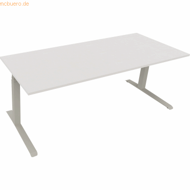 4003969084773 - Sitz-Steh-Schreibtisch All in One 810045501 elektrisch höhenverstellbar 645-1275cm (H) 200x80cm (BxT) rechteckig diamant w 4003969084773 - Sitz-Steh-Schreibtisch All in One 810045501 elektrisch höhenverstellbar 645-1275cm (H) 200x80cm (BxT) rechteckig diamant w