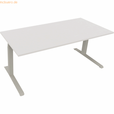 4003969084902 - Sitz-Steh-Schreibtisch All in One 810044901 elektrisch höhenverstellbar 645-1275cm (H) 180x80cm (BxT) rechteckig diamant w