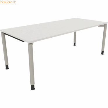4003969084933 - Schreibtisch All in One 810043101 höhenverstellbar 68-82cm (H) rechteckig diamantweiß silberaluminium 4003969084933 Soennec 4003969084933 - Schreibtisch All in One 810043101 höhenverstellbar 68-82cm (H) rechteckig diamantweiß silberaluminium 4003969084933 Soennec