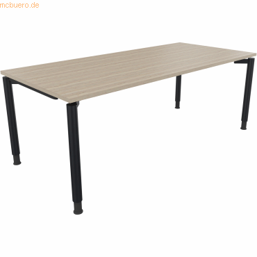 4003969084964 - Schreibtisch All in One 810043071 höhenverstellbar 68-82cm (H) rechteckig eiche natur anthrazitmetallic 4003969084964 Soenn 4003969084964 - Schreibtisch All in One 810043071 höhenverstellbar 68-82cm (H) rechteckig eiche natur anthrazitmetallic 4003969084964 Soenn