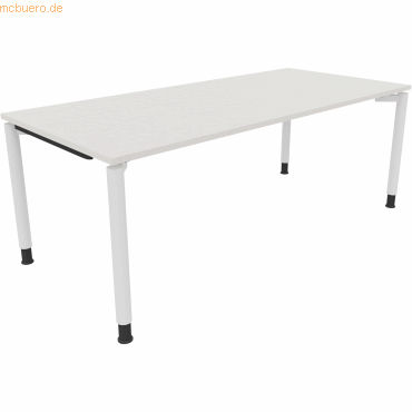 4003969084988 - Schreibtisch All in One 810043201 höhenverstellbar 68-82cm (H) rechteckig diamantweiß   verkehrsweiß 4003969084988 Soennecken