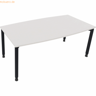 4003969085107 - Besprechungstisch communication 810047201 höhenverstellbar 68-82cm (H) Tonnenform diamantweiß   anthrazit metallic 4003969085