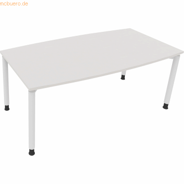4003969085237 - Besprechungstisch communication 810047401 höhenverstellbar 68-82cm (H) Tonnenform diamantweiß   verkehrsweiß 4003969085237 So