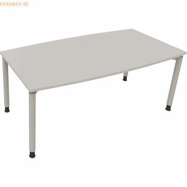 4003969085268 - Besprechungstisch communication 810047381 höhenverstellbar 68-82cm (H) Tonnenform lichtgrau   silberaluminium 4003969085268 S