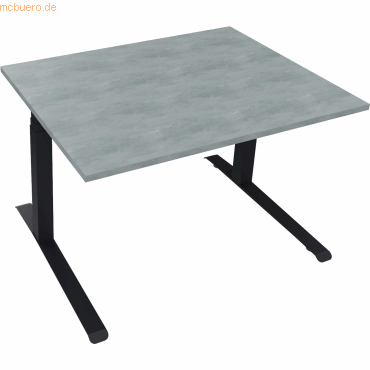 4003969085329 - Sitz-Steh-Schreibtisch All in One 810043683 elektrisch höhenverstellbar 645-1275cm (H) 120x90cm (BxT) rechteckig beton hel 4003969085329 - Sitz-Steh-Schreibtisch All in One 810043683 elektrisch höhenverstellbar 645-1275cm (H) 120x90cm (BxT) rechteckig beton hel
