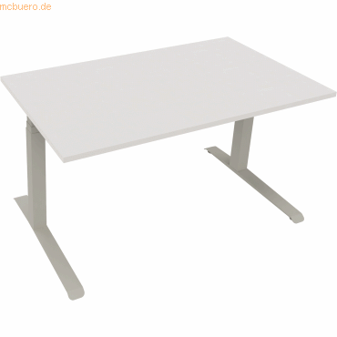 4003969085596 - Sitz-Steh-Schreibtisch All in One 810044001 elektrisch höhenverstellbar 645-1275cm (H) 140x80cm (BxT) rechteckig diamant w