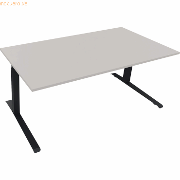 4003969085992 - Sitz-Steh-Schreibtisch All in One 810045181 elektrisch höhenverstellbar 645-1275cm (H) 180x90cm (BxT) rechteckig lichtgrau 4003969085992 - Sitz-Steh-Schreibtisch All in One 810045181 elektrisch höhenverstellbar 645-1275cm (H) 180x90cm (BxT) rechteckig lichtgrau