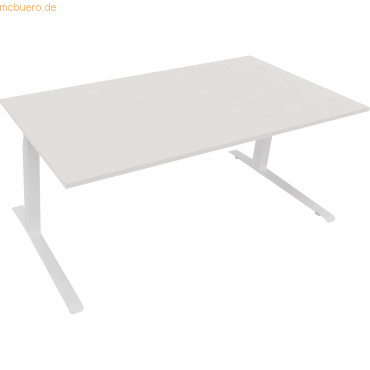 4003969086104 - Sitz-Steh-Schreibtisch All in One 810045301 elektrisch höhenverstellbar 645-1275cm (H) 180x90cm (BxT) rechteckig diamant w