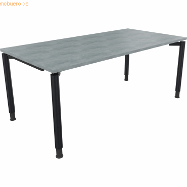 4003969086203 - Schreibtisch All in One 810041583 höhenverstellbar 68-82cm (H) rechteckig beton hell   anthrazitmetallic 4003969086203 Soenne