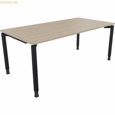 4003969086227 - Schreibtisch All in One 810041571 höhenverstellbar 68-82cm (H) rechteckig eiche natur   anthrazitmetallic 4003969086227 Soenn