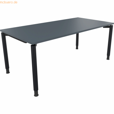 4003969086234 - Schreibtisch All in One 810041582 höhenverstellbar 68-82cm (H) rechteckig lavagrau   anthrazitmetallic 4003969086234 Soenneck