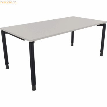 4003969086241 - Schreibtisch All in One 810041581 höhenverstellbar 68-82cm (H) rechteckig lichtgrau   anthrazitmetallic 4003969086241 Soennec