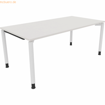 4003969086333 - Schreibtisch All in One 810041701 höhenverstellbar 68-82cm (H) rechteckig diamantweiß   verkehrsweiß 4003969086333 Soennecken