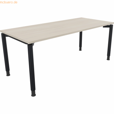 4003969086739 - Schreibtisch All in One 810041272 höhenverstellbar 68-82cm (H) rechteckig akazie hell   anthrazitmetallic 4003969086739 Soenn