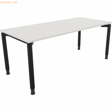 4003969086753 - Schreibtisch All in One 810041201 höhenverstellbar 68-82cm (H) rechteckig diamantweiß   anthrazitmetallic 4003969086753 Soenn