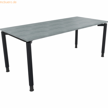 4003969086838 - Schreibtisch All in One 810041283 höhenverstellbar 68-82cm (H) rechteckig beton hell   anthrazitmetallic 4003969086838 Soenne