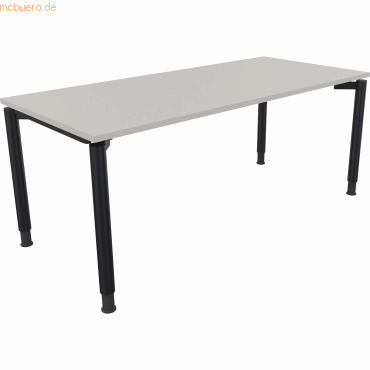 4003969086883 - Schreibtisch All in One 810041281 höhenverstellbar 68-82cm (H) rechteckig lichtgrau   anthrazitmetallic 4003969086883 Soennec