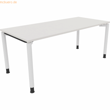 4003969086906 - Schreibtisch All in One 810041401 höhenverstellbar 68-82cm (H) rechteckig diamantweiß   verkehrsweiß 4003969086906 Soennecken