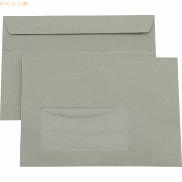 4003969105935 - Briefumschlag 327027600 C6 mit Fenster selbstklebend 75g grau 4003969105935 1000 Stück