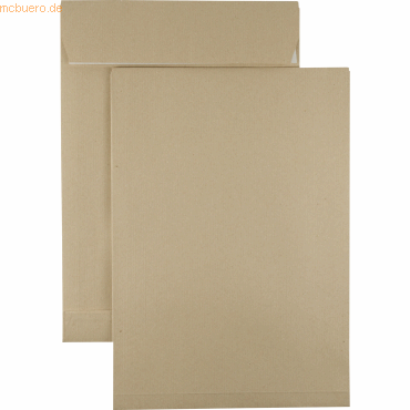 4003969105966 - Faltentaschen 327027900 E4 ohne Fenster 40mm-Falte selbstklebend 130g braun 4003969105966 250 Stück