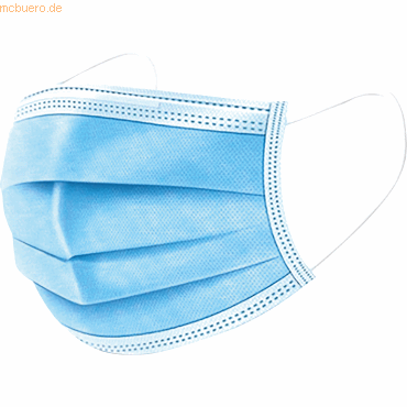 4003969119444 - Mundschutz 3lagig TYPII blau 4003969119444 195074000 50 Stück