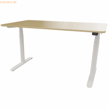 4003969124042 - Sitz-Steh-Schreibtisch selab e-desk 815018772 elektrisch höhenverstellbar 65-128cm (H) 140x90cm (BxT) rechteckig eiche hell 4003969124042 - Sitz-Steh-Schreibtisch selab e-desk 815018772 elektrisch höhenverstellbar 65-128cm (H) 140x90cm (BxT) rechteckig eiche hell