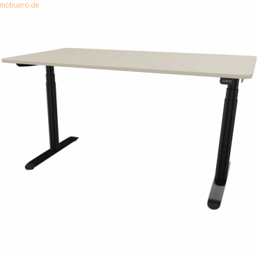 4003969124189 - Sitz-Steh-Schreibtisch selab e-desk 815018981 elektrisch höhenverstellbar 65-128cm (H) 140x90cm (BxT) rechteckig lichtgrau 4003969124189 - Sitz-Steh-Schreibtisch selab e-desk 815018981 elektrisch höhenverstellbar 65-128cm (H) 140x90cm (BxT) rechteckig lichtgrau