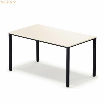 4003969124714 - Schreibtisch temptation four 815020801 65-130cm (H) 140x80cm (BxT) rechteckig weiß   schwarz 4003969124714 Sedus