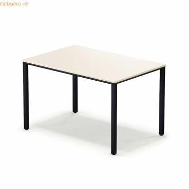 4003969124745 - Schreibtisch temptation four 815020601 65-130cm (H) 120x80cm (BxT) rechteckig weiß   schwarz 4003969124745 Sedus