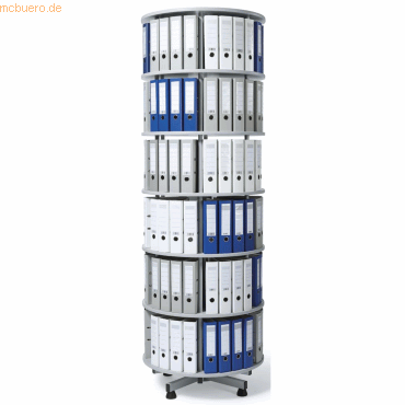 4003969135314 - Ordnerdrehsäule 845013881 lichtgrau 6 Etagen bis zu 216 Ordner 239x100cm (HxØ) 4003969135314 Soennecken 4003969135314 - Ordnerdrehsäule 845013881 lichtgrau 6 Etagen bis zu 216 Ordner 239x100cm (HxØ) 4003969135314 Soennecken
