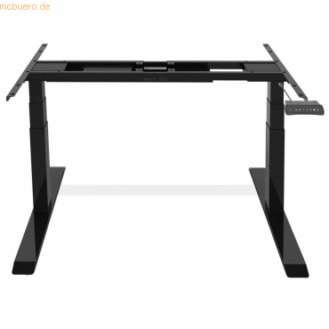 4003969135468 - Schreibtischgestell Flex Modul elektrisch höhenverstellbar 58-123cm (H) 120-240x205mm (BxT) T-Fuß-Gestell schwarz 400396913
