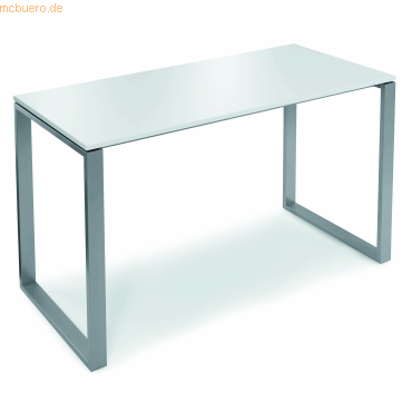 4003969161689 - Stehtisch Celsus 810076701 110cm (H) 160x80cm (BxT) rechteckig weiß silber 4003969161689 Soennecken 4003969161689 - Stehtisch Celsus 810076701 110cm (H) 160x80cm (BxT) rechteckig weiß silber 4003969161689 Soennecken