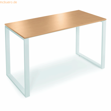 4003969161719 - Stehtisch Celsus 810076872 110cm (H) 160x80cm (BxT) rechteckig buche   weiß 4003969161719 Soennecken