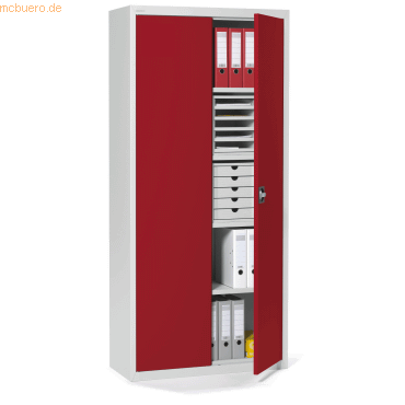 4003969161818 - Flügeltürenschrank 195x92x42cm lgr Türen rt 4003969161818 Soennecken 4003969161818 - Flügeltürenschrank 195x92x42cm lgr Türen rt 4003969161818 Soennecken