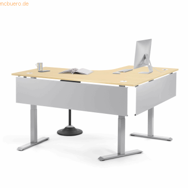 4003969162211 - Schreibtisch Flex Modul 810076579 elektrisch höhenverstellbar 180cm und 140x80cm (BxT) Freiform ahorn silber 4003969162211 4003969162211 - Schreibtisch Flex Modul 810076579 elektrisch höhenverstellbar 180cm und 140x80cm (BxT) Freiform ahorn silber 4003969162211
